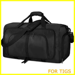 【在庫処分】折りたたみバッグ ボストンバッグ メンズ 大容量 YKKファスナー 修学旅行 旅行バッグ トラベルバッグ スポーツバッグ 5色 40L 65L 80L 斜め掛け スーツケース固定 靴収納ポケット 撥水加工 軽量 ジムバッグ 出張 black-40L