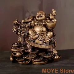 常滑焼森下辰義布袋七福神置物飾りインテリア福招き共箱共布