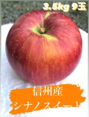 ★信州産りんご【シナノスイート】3.5kg★中〜大玉９こ