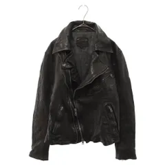 ISAMU KATAYAMA BACKLASH (イサムカタヤマバックラッシュ) 13SS ベルギーショルダー染めレザーダブルライダースジャケット 1295-05 ブラックのサムネイル