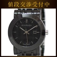 バーバリー 腕時計 ブラック ヘリテージチェック BU1871 美品 時計