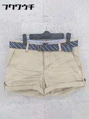 ◇ DOUBLE STANDARD CLOTHING ダブルスタンダードクロージング ベルト付 ショート パンツ サイズ36 ベージュ レディース 【中古】 【1002800749218】のサムネイル
