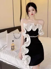 シンプルなミニドレス♪ パーティーにもキャバドレスにも最適！