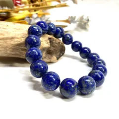 ラピスラズリ パワーストーン ブレスレット 12mm 天然石ブレス (シンプル) 9月・12月誕生石 天然石ブレス 数珠ブレス メンズ・レディース 男性 女性 幸運 開運 浄化 [a]
