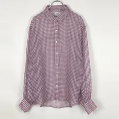 WHO'S WHO gallery ボリューム袖 シフォンギンガムシャツのサムネイル
