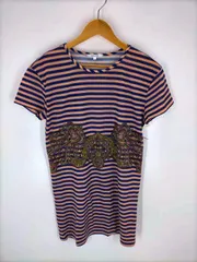カルヴェン CARVEN ペイズリー×ボーダーコンビ カットソーワンピース レのサムネイル