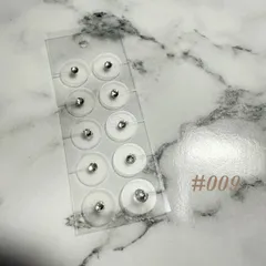 新品未使用◇ 耳ツボジュエリー クリスタル ラインストーン10粒 銀粒 クリアシート 金属アレルギー対応 ステンレス製