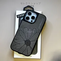 人気 デイジーフラワー iPhoneケース CASETiFY 鏡面 ケースティファイ 耐衝撃  きょうめんスマホケース iPhone16/16pro/iphone15/iphone14/13/12/11 多機種対応