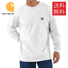 【送料無料】Carhartt LOOSE FIT HEAVYWEIGHT ロング ポケット Tシャツ ロンT ホワイト 白 LONG-SLEEVE POCKET T-SHIRT White カーハート メンズ レディース 男女兼用 ストリート