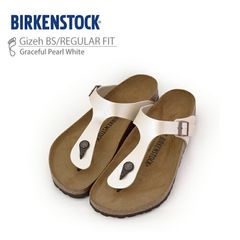 BIRKENSTOCK 【ビルケンシュトック】 Gizeh ギゼ ビルコフロー パールホワイト レギュラー 0943871
