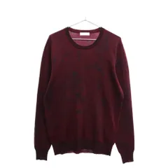 ETRO (エトロ) Monogram Knit Sweater モノグラムニットセーター 長袖 ボルドーのサムネイル