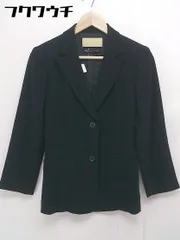 ◇ NATURAL BEAUTY STYLE ナチュラルビューティー 長袖 テーラード ジャケット サイズ7 ブラック レディース  【1106240012564】のサムネイル