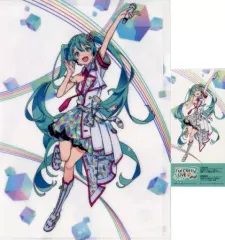 【中古】クリアファイル 初音ミク ver. A4クリアファイル＆チケット風カード 「Blu-ray プロジェクトセカイ COLORFUL LIVE 2nd - Will -」 応援店購入特典
