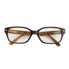 レイバン RAY BAN 眼鏡 メガネ サングラス ウェリントン 黒縁 フレーム ブラウン RB5222 5019J メンズ レディース 【中古】