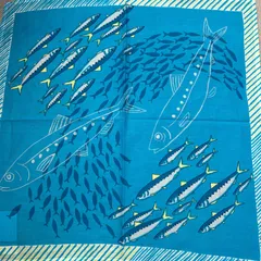 kilki キルキー　ハンカチ　いわし　イワシ　魚のサムネイル