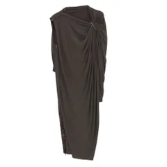 LANVIN ランバン ワンピース W0-2027-1535-P6A 長袖 変形 ドレス ブラウン系 36【中古】のサムネイル