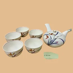 【美品】香蘭社 急須湯呑セット 茶器 共箱付き 昭和レトロ