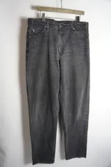 正規 90s Levi's リーバイス 550 RELAXED FIT TAPERED LEG ブラック デニム テーパード メキシコ製 97年製 先染め 本物 W36L34 317P★2