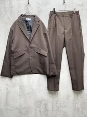 ASTRONOMY アストロノミー ポリトロ リラックス アーバンフィットテーラード セットアップ ジャケット パンツ スーツ sizeS/茶 ■◇メンズ