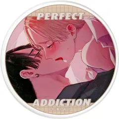 【中古】コースター 美山薫子イラスト(枠あり/キス/フェイスアップ) アクリルコースター 「パーフェクトアディクション×Gratte animate cafe」 メニュー有償特典