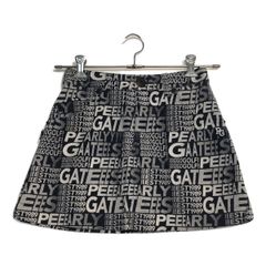 中古 レディース パーリーゲイツ PEARLY GATES スカート 0(S) 紺×白 ネイビー ロゴ総柄