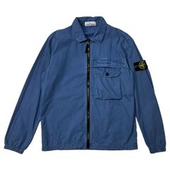 STONE ISLAND(ストーンアイランド) 20AW garment-dyed zip-up jacket ガーメントダイ ジップアップ ジャケット 7315107WN SIZE L ブルー