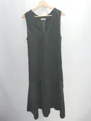 ◇ ⊂ natural couture ナチュラルクチュール マーメイド ノースリーブ 膝下丈 ワンピース サイズF ブラック レディース P  【1409090043871】のサムネイル