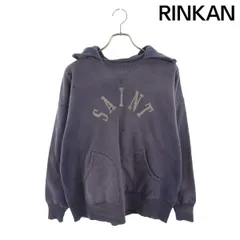 24aw 新品正規品 SAINTM×××××× セントマイケル パーカー L セントマイケル SAINT MICHAEL 24AW ロゴ刺繍 フーディ パーカー