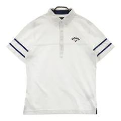 サイズ：LL CALLAWAY キャロウェイ  半袖ポロシャツ ボタンダウン  ホワイト系 [240101487077] ゴルフウェア メンズ ストスト