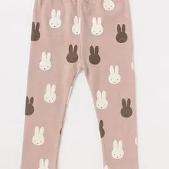 プティマイン ミッフィー 総柄レギンス  ライトピンク100