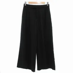 ユニクロ UNIQLO :C 25SS タグ付き 感動タックワイドパンツ アンクル丈 S 黒 ブラック 221-476314 /UOのサムネイル