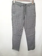 ◇ ⊇ THE SHOP TK ザ ショップ ティーケー チェック 裏フリース イージー パンツ サイズL グレー マルチ メンズ E  【1506250002812】