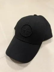 STONE ISLAND Cap Black ストーンアイランド キャップ 帽子