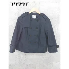 ◇ anatelier アナトリエ ノーカラー 長袖 ジャケット サイズ36 ネイビー レディース  【1002801847753】のサムネイル