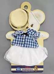 【中古】ぬいぐるみ ギンガムチェック ぬいぐるみ専用コスチューム 「UniBEARsity」 ディズニーストア限定