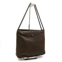■鑑定済み■美品■PRADA プラダ　テスートナイロン「ポコノ」 トートバッグ 三角プレート　ブラウン系　イタリア製　白タグあり