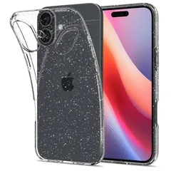 Spigen iPhone 16 Plus ケース クリア 黄変防止 TPU ソフト 耐衝撃 米軍MIL規格 リキッド・クリスタル ACS08065 (クリスタル・クォーツ)