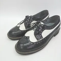 ◇ Θ HARUTA ハルタ ウィングチップ デザインローファー シューズ サイズ23 1/2 モノトーン系 レディース E  【1507160022174】