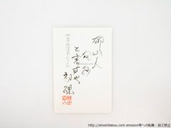 山川穂高 直筆サイン色紙 メッセージ付き 書道風（西武ライオンズ時代