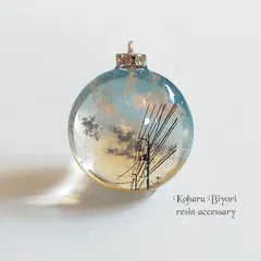 No.173  レジンネックレス・やさしい夕暮れ