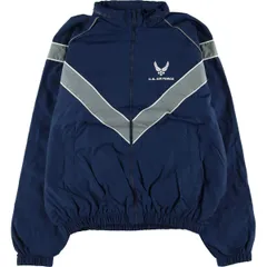 古着 米軍実品 U.S.AIR FORCE 00年代 PTU トレーニングジャケット ナイロンジャケット USA製 X-LARGE LONG メンズXL相当/eaa523626