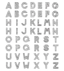 『数量限定』ラインストーン アルファベット DIY チャーム ジルコン 52個 パーツ イニシャル 2セット アクセサリーパーツ A-Z柄 手作り 小さめ 26文字 綺麗 人気 [サムコス] プレゼント