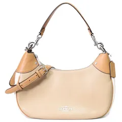 コーチ バッグ COACH ペブルレザー マーラ ホーボー カラーブロック 2WAY ショルダー クロスボディ ハンドバッグ サンディベージュマルチ CH508