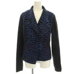 アルマーニエクスチェンジ A/X ARMANI EXCHANGE Holiday2012 テーラードジャケット アニマル柄 M 青 黒 /☆Gのサムネイル