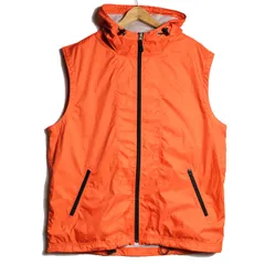 00's ギャップ フード付き ナイロン ベスト (XL) オレンジ パーカー メッシュライニング 00年代 旧タグ ギャップ 青タグ GAP Y2K 2000年製　アメリカ古着 USED  ビンテージ ヴィンテージ