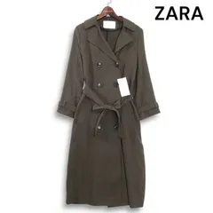 【新品 未使用】 ZARA WOMAN ザラ 通年 春秋★ モダール スプリング ダブル コート Sz.XS レディース
