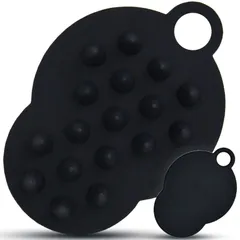 (ランプブラック) ヘッドマッサージ スカルプケア 頭皮ケア シリコンヘッドスパ 頭皮ブラシ スカルプブラシ 頭皮マッサージ 2個セット シャンプーブラシ Moivi