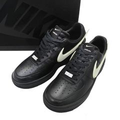 美品 NIKE × AMBUSH ナイキ × アンブッシュ DV3464-001 AIR FORCE 1 LOW エアフォース レザー スニーカー シューズ 箱付き 47004