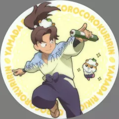 【中古】コースター 山田利吉×コロコロクリリン コースター 「忍たま乱太郎×サンリオキャラクターズ in AMOCAFE 第二弾」 ドリンクメニュー注文特典
