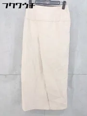 ◇ Neuna ヌナ サイドジップ ロング タイト ナロー スカート サイズF ベージュ レディース 【中古】 【1105120007720】